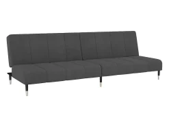 Clearance Sofá-cama de 2 lugares veludo -escuro PT276059 Cinzento