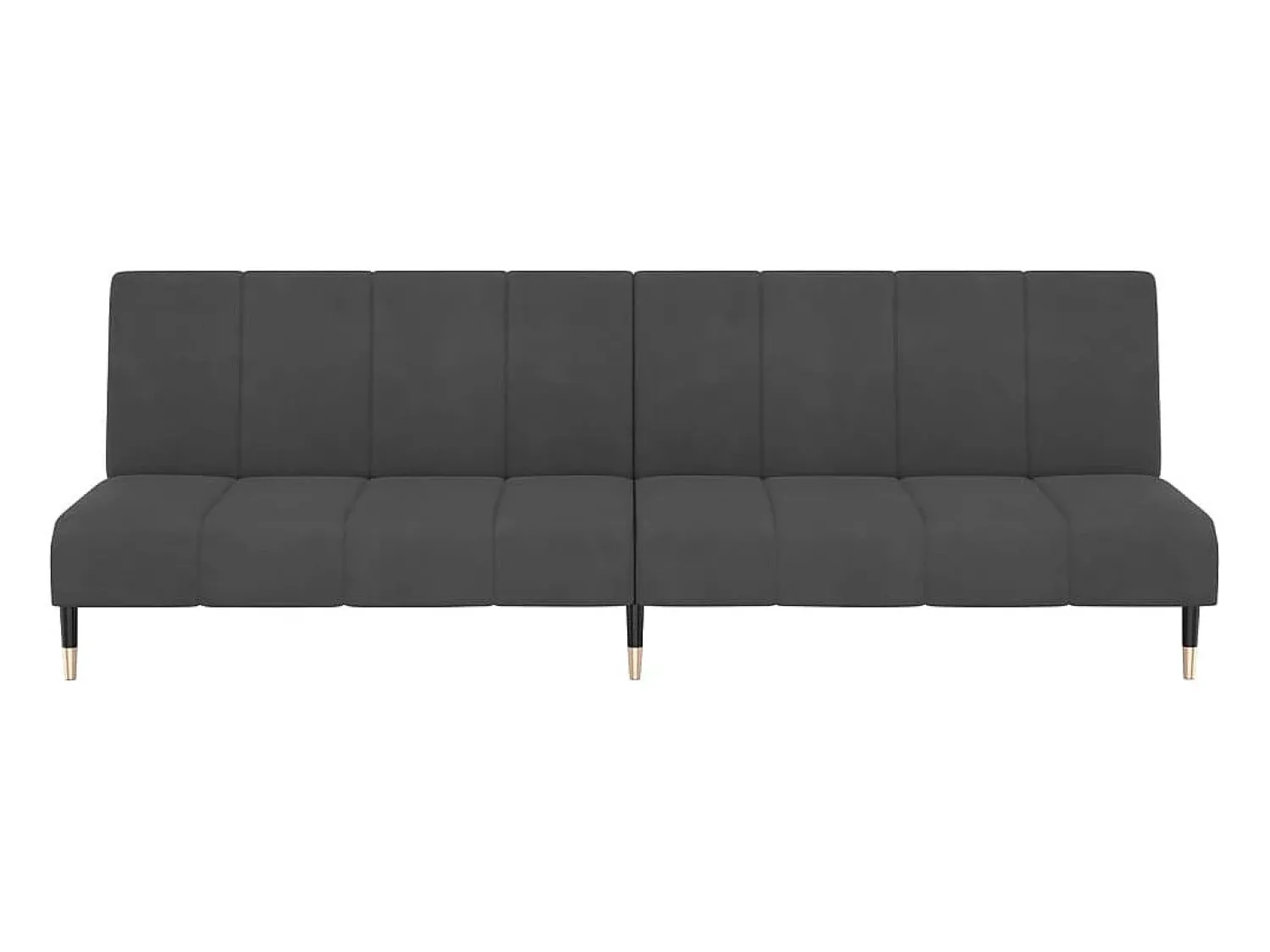 Clearance Sofá-cama de 2 lugares veludo -escuro PT276059 Cinzento