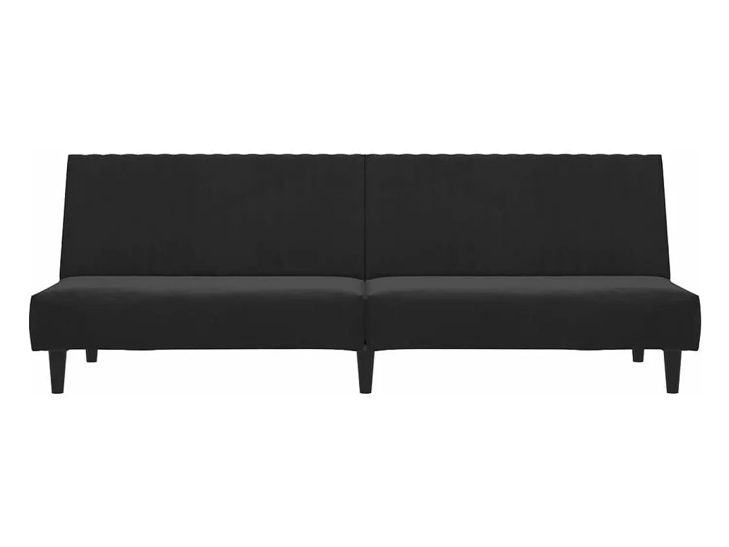 Sofá* Sofá-cama de 2 lugares veludo PT922827 Preto