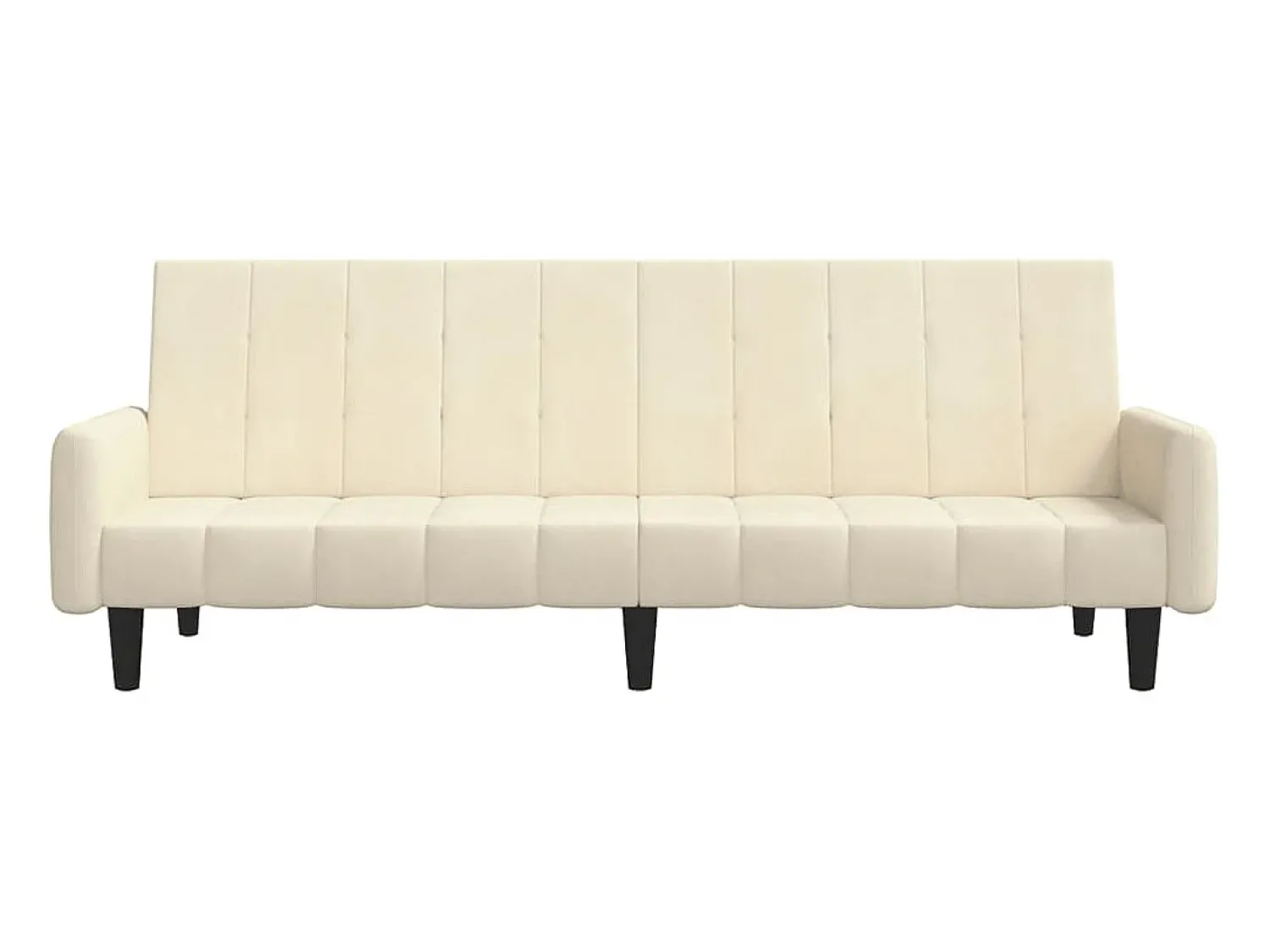 Sofá| Sofá-cama de 2 lugares veludo cor PT737270 Creme