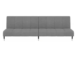 Outlet Sofá-cama de 2 lugares veludo -claro PT335142 Cinzento