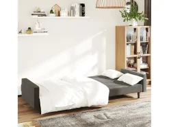 Sofá* Sofá-cama de 2 lugares veludo -escuro PT255144 Cinzento