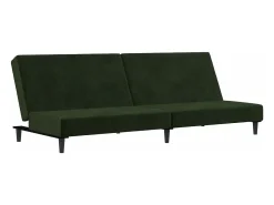 New Sofá-cama de 2 lugares veludo -escuro PT564970 Verde