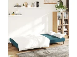 Sofá-cama de 2 lugares veludo PT339160^ Sofá