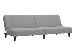 Sale Sofá-cama de 2 lugares veludo -claro PT128856 Cinzento