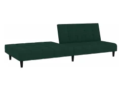 vidaxl Sofá-cama de 2 lugares veludo -escuro^ Sofá