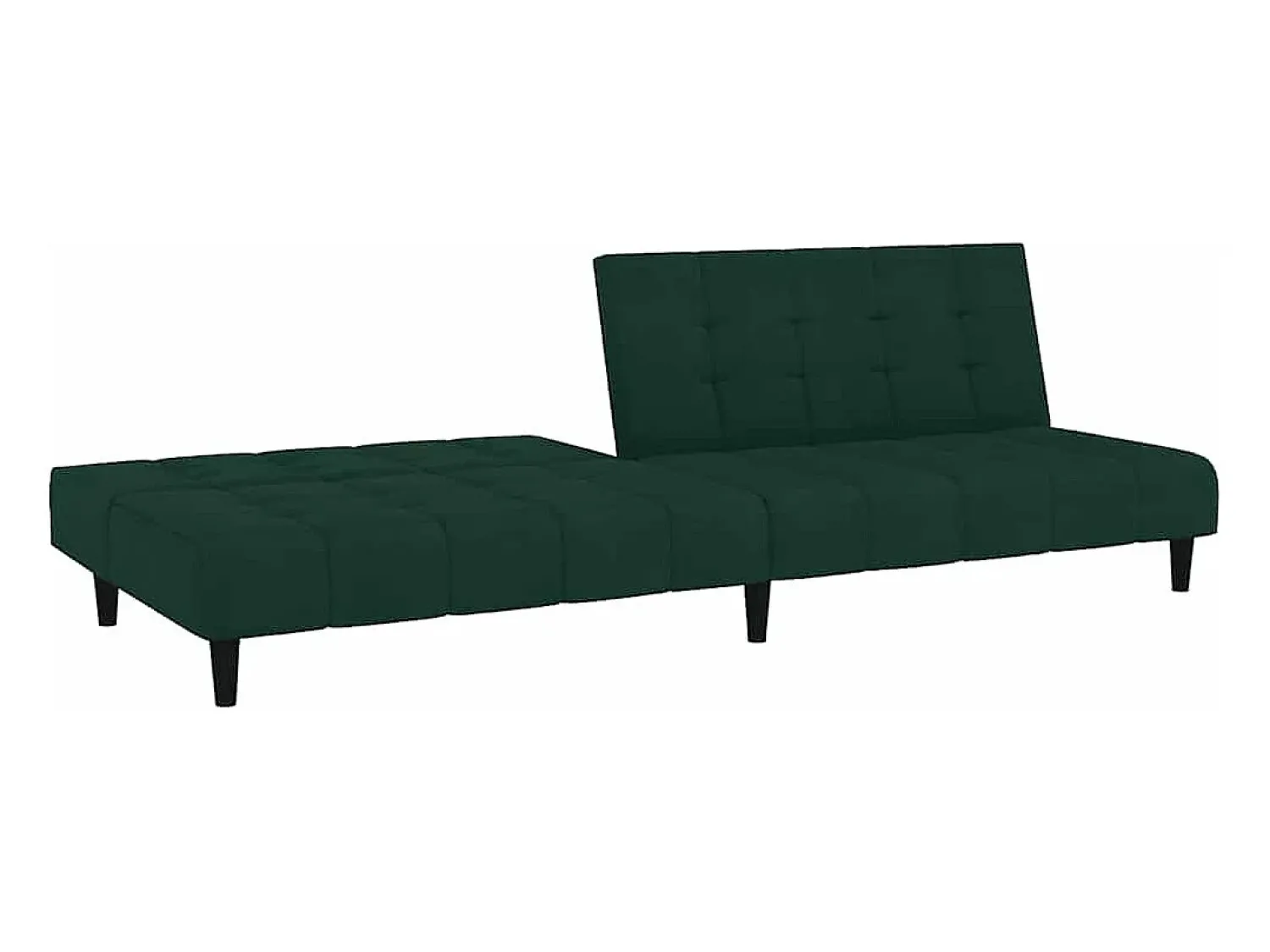 vidaxl Sofá-cama de 2 lugares veludo -escuro^ Sofá