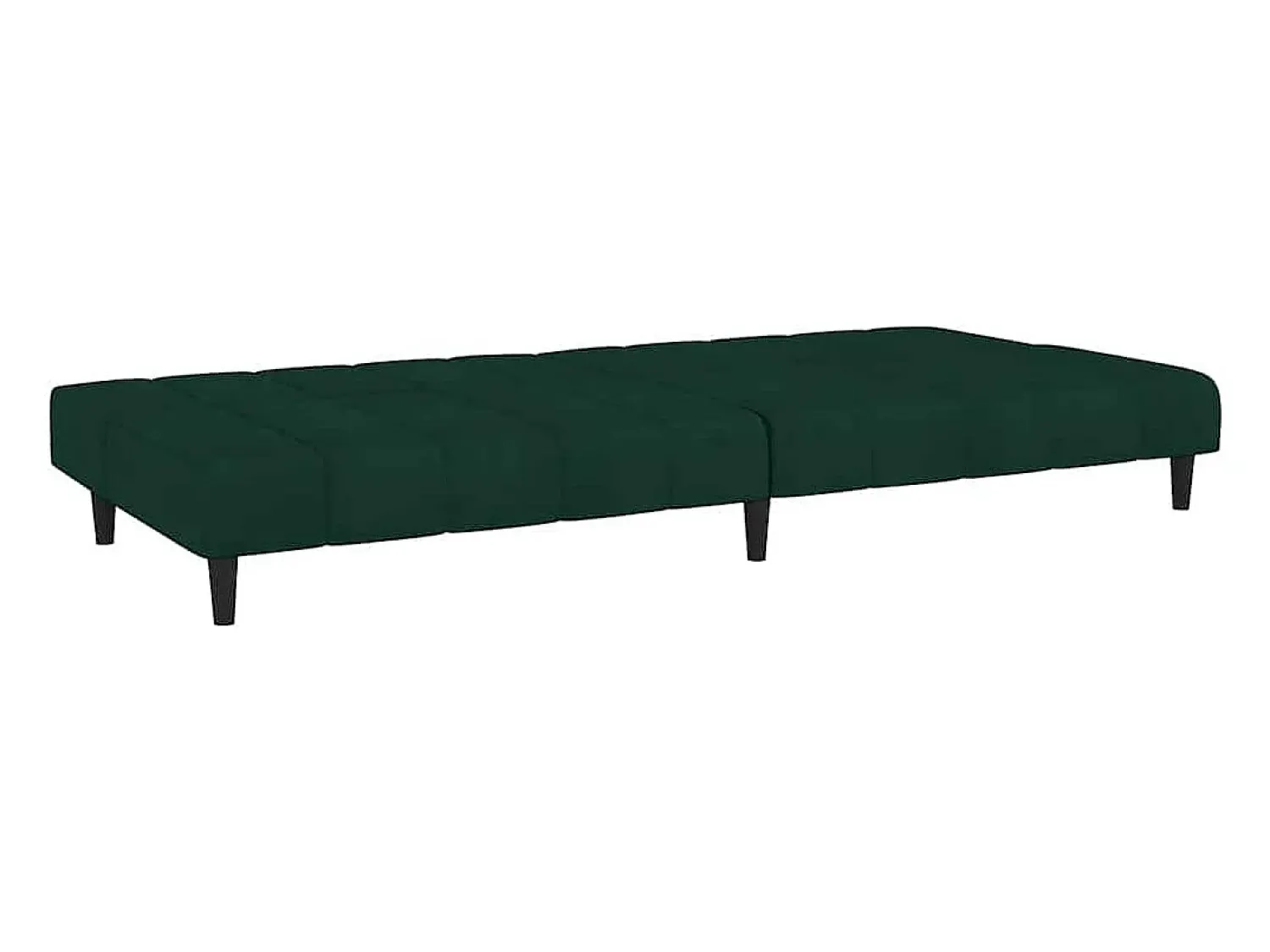 vidaxl Sofá-cama de 2 lugares veludo -escuro^ Sofá