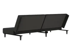 Sofá|vidaxl Sofá-cama de 2 lugares veludo Preto