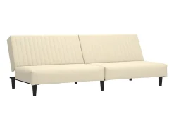 Sofá-cama de 2 lugares veludo cor PT650879^ Sofá