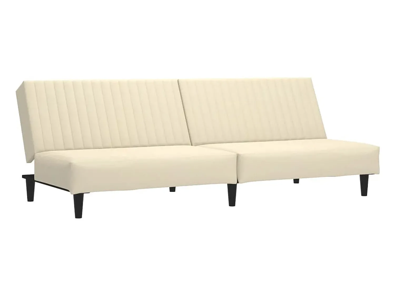 Sofá-cama de 2 lugares veludo cor PT650879^ Sofá