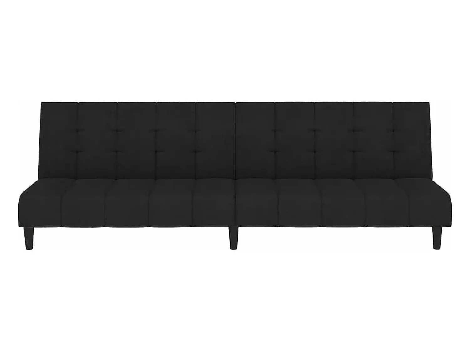 Sofá| Sofá-cama de 2 lugares veludo PT125533 Preto