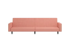 Sofá| Sofá-cama de 2 lugares veludo PT989431 Rosa