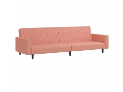 Sofá| Sofá-cama de 2 lugares veludo PT989431 Rosa