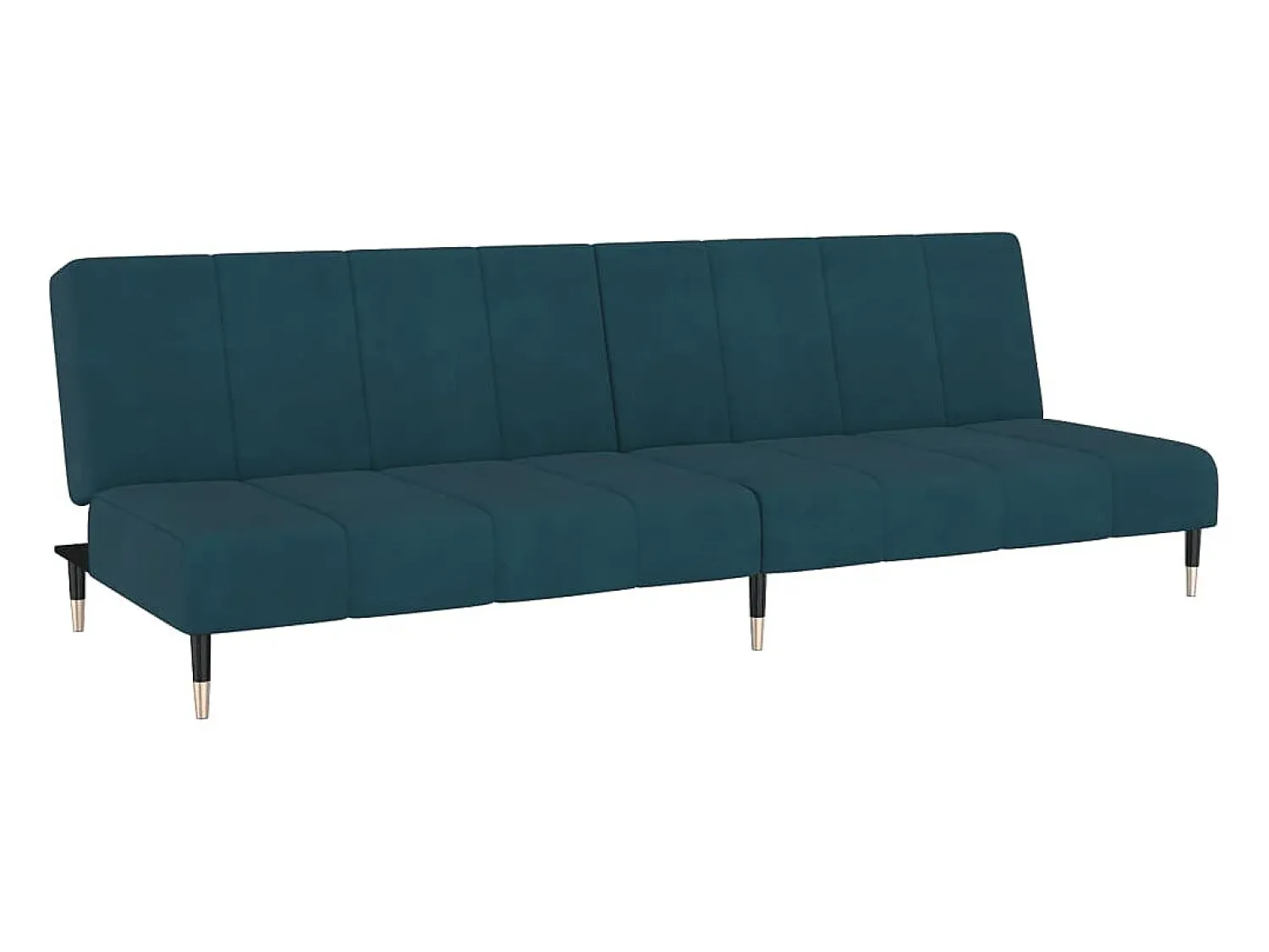 Sofá| Sofá-cama de 2 lugares veludo PT506463 Azul