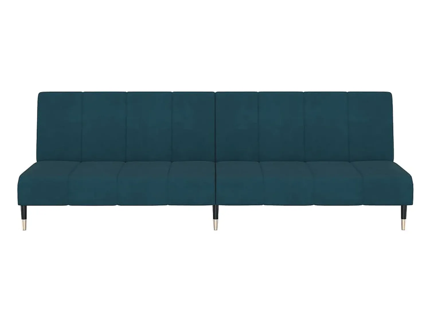 Sofá| Sofá-cama de 2 lugares veludo PT506463 Azul