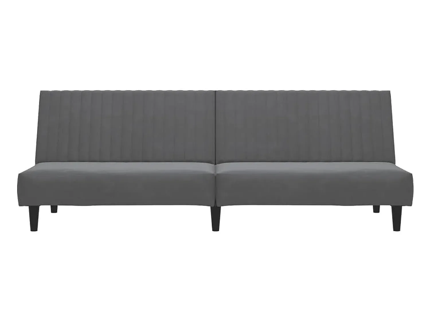 Sofá| Sofá-cama de 2 lugares veludo -escuro PT992910 Cinzento