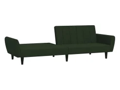Discount Sofá-cama de 2 lugares veludo -escuro PT723412 Verde