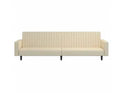 Sale Sofá-cama de 2 lugares veludo cor PT981626 Creme