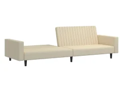 Sale Sofá-cama de 2 lugares veludo cor PT981626 Creme