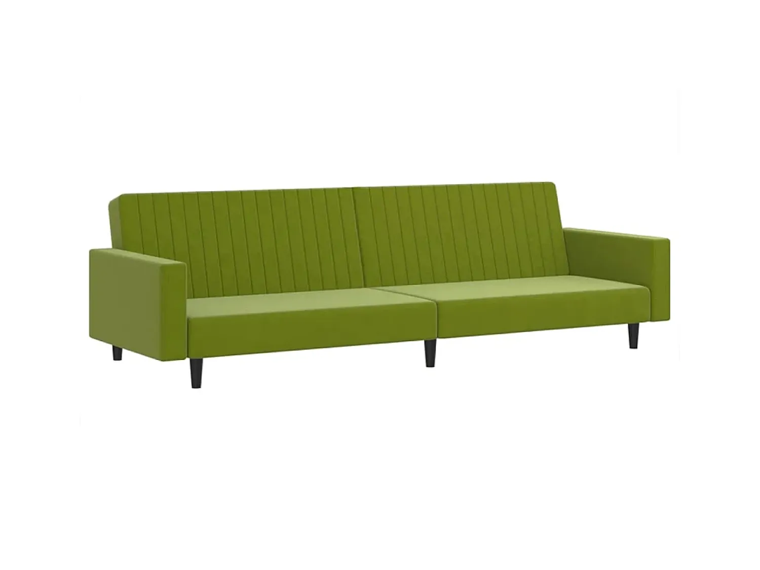 Sofá-cama de 2 lugares veludo -claro PT477843^ Sofá
