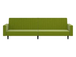 Sofá-cama de 2 lugares veludo -claro PT477843^ Sofá