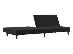 Sale Sofá-cama de 2 lugares veludo PT298685 Preto