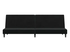 Sale Sofá-cama de 2 lugares veludo PT298685 Preto