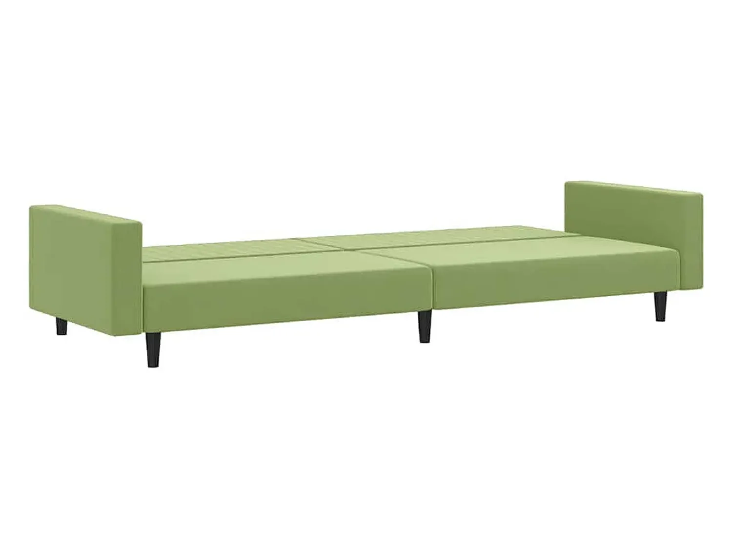 Sofá|vidaxl Sofá-cama de 2 lugares veludo verde-claro Verde claro