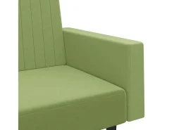 Sofá|vidaxl Sofá-cama de 2 lugares veludo verde-claro Verde claro