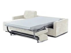 Habitat et jardin Sofá-cama de canto reversível "Celia" com mecanismo de conversão express em tecido - 3 lugares - Bege
