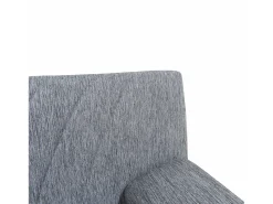 Best Dmora Sofá-cama Dmalama, ofá-cama de 3 lugare com arrumação com 2 almofada incluída, Sofá da ala em tecido acolchoado com abertura click-clack, 181x81h88 cm, Cinzento