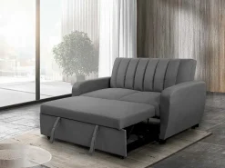 Discount Saldosystocks Sofá-cama duplo Berlim 155 cm Cinzento
