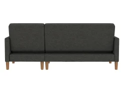 Sofá*Loft24 Sofá-cama em forma de L Lilly stor Verde azeitona Cinza antracite