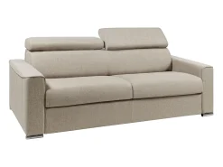 Vente-unique Sofá-cama em tecido com assento de memória de forma 160 ripas largas 14cm memória de forma VIZIR^ Sofá