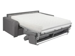 Best Vente-unique Sofá-cama em tecido com assento com assento de memória de forma 120 colchão memória de forma 22cm VIZIR Violeta