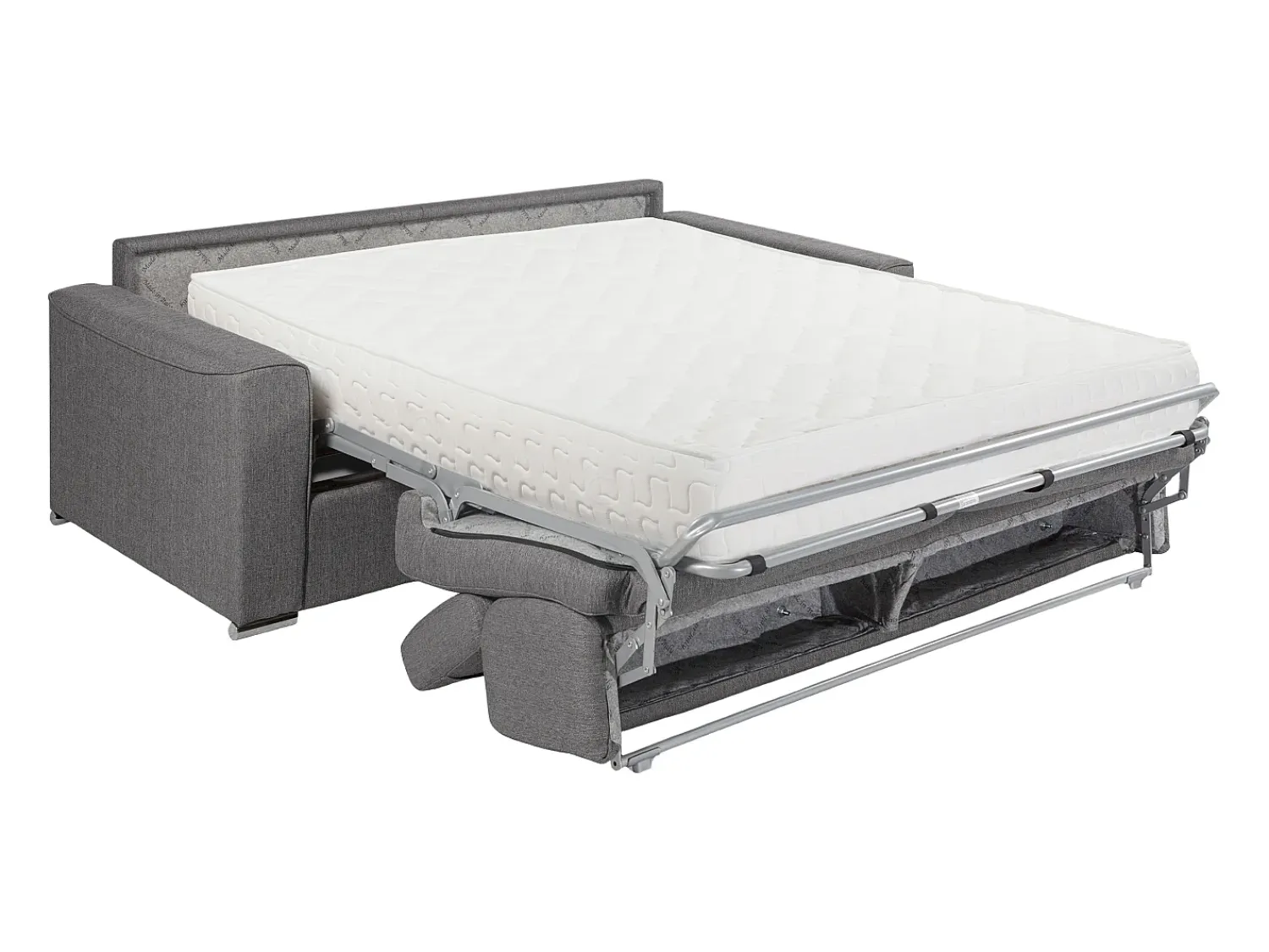 Best Vente-unique Sofá-cama em tecido com assento com assento de memória de forma 120 colchão memória de forma 22cm VIZIR Violeta