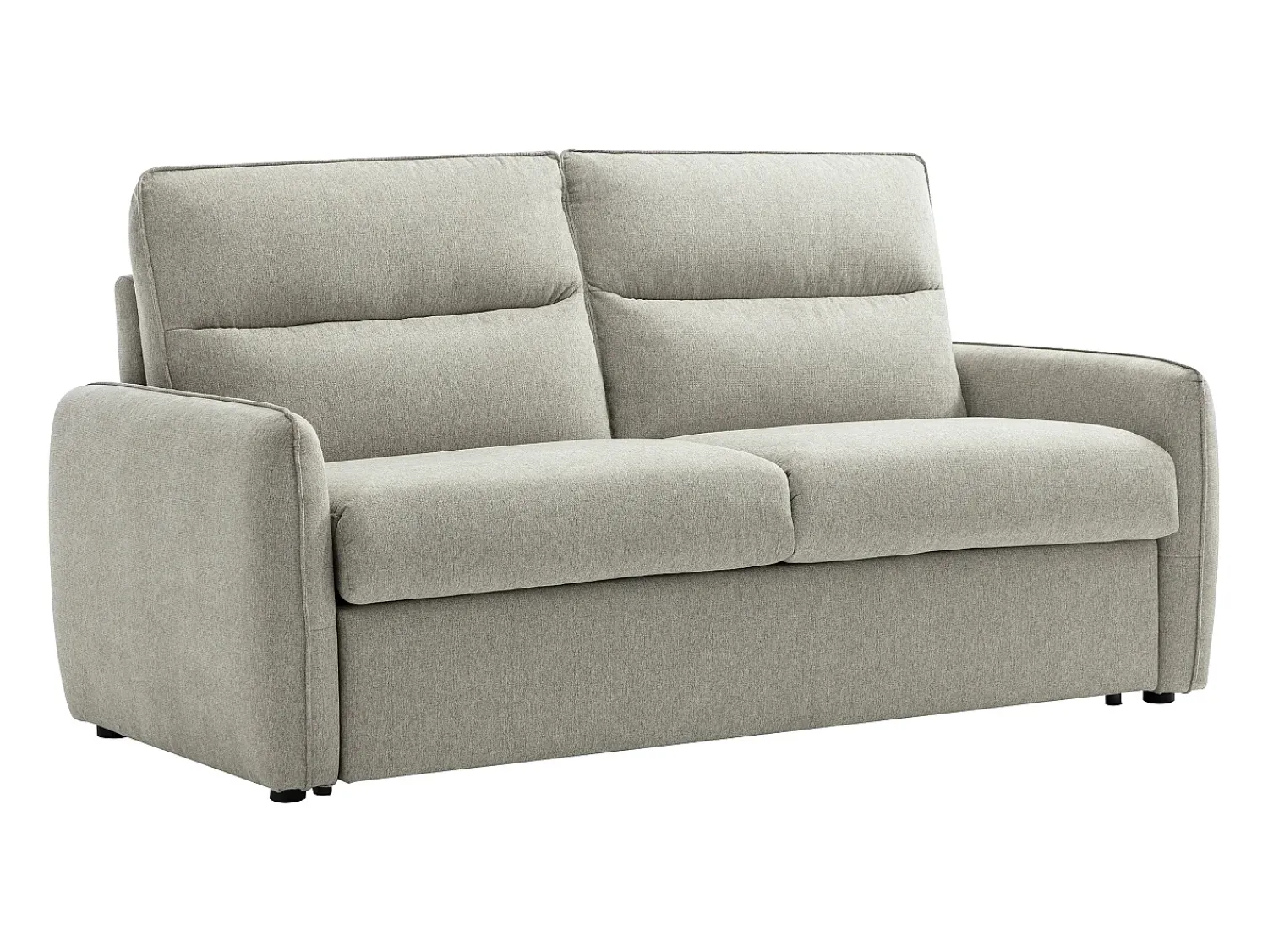 Sofá|Vente-unique Sofá-cama express de 3 lugares em tecido cinza ORELIS Cinzento