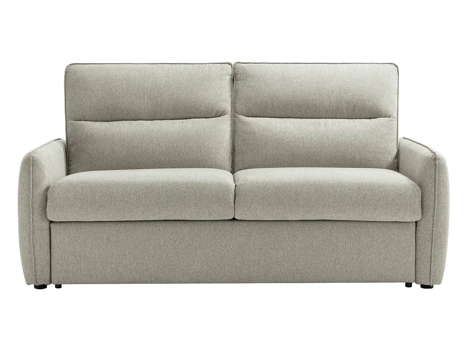 Sofá|Vente-unique Sofá-cama express de 3 lugares em tecido cinza ORELIS Cinzento