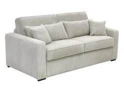 Vente-unique Sofá-cama Express em veludo cotelê , área para dormir de 130 cm, colchão de 16 cm, MONDOVI^ Sofá