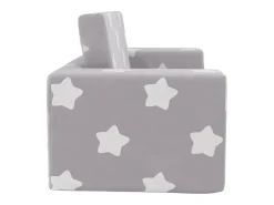 Sofá* Sofá-cama infantil 2 lugares c/ estrelas pelúcia -claro PT441226 Cinzento