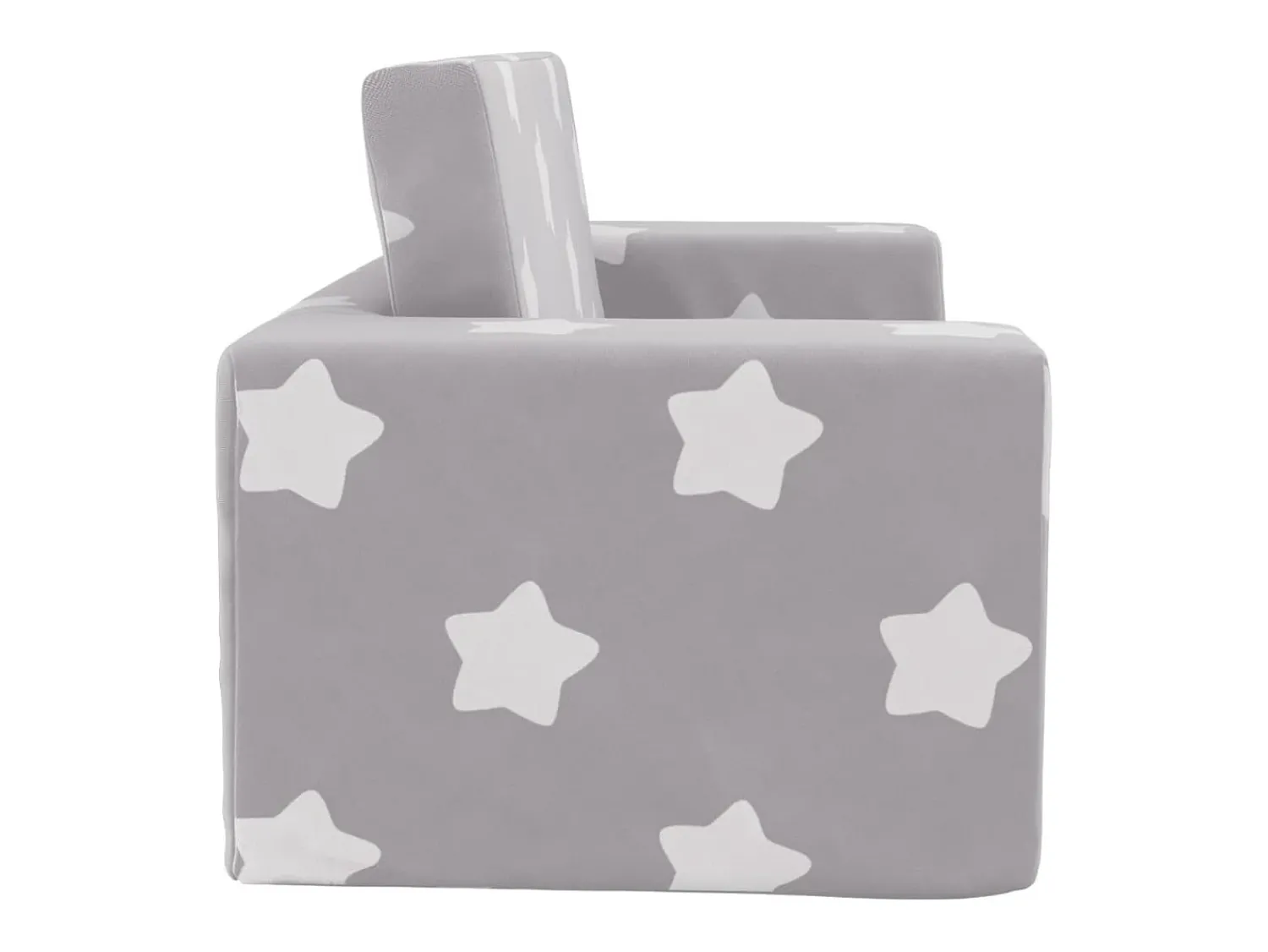 Sofá* Sofá-cama infantil 2 lugares c/ estrelas pelúcia -claro PT441226 Cinzento
