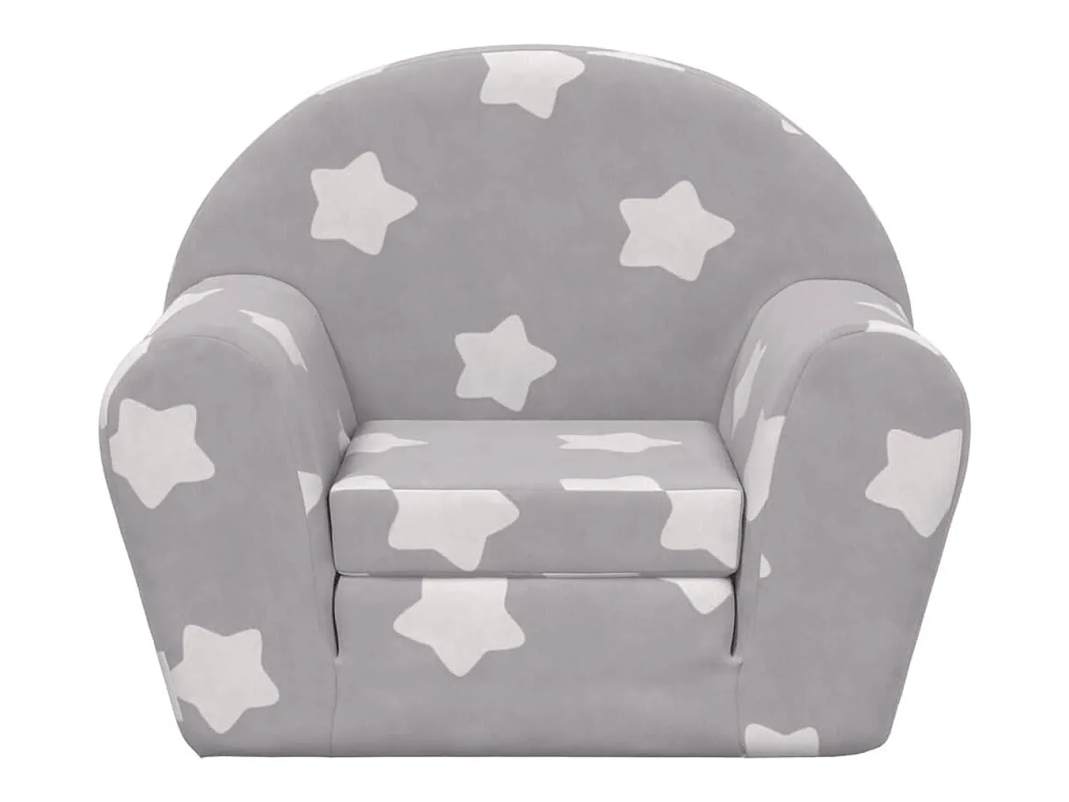 Sofá* Sofá-cama infantil c/ estrelas pelúcia macia -claro PT910887 Cinzento