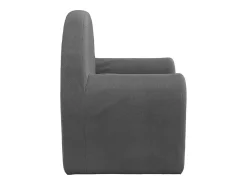 Sofá-cama infantil pelúcia macia antracite PT244517^ Sofá