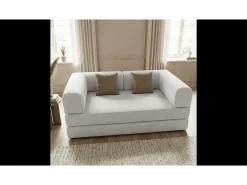 Sofá* Sofá-cama Kaia - branco/marrom Branco sujo