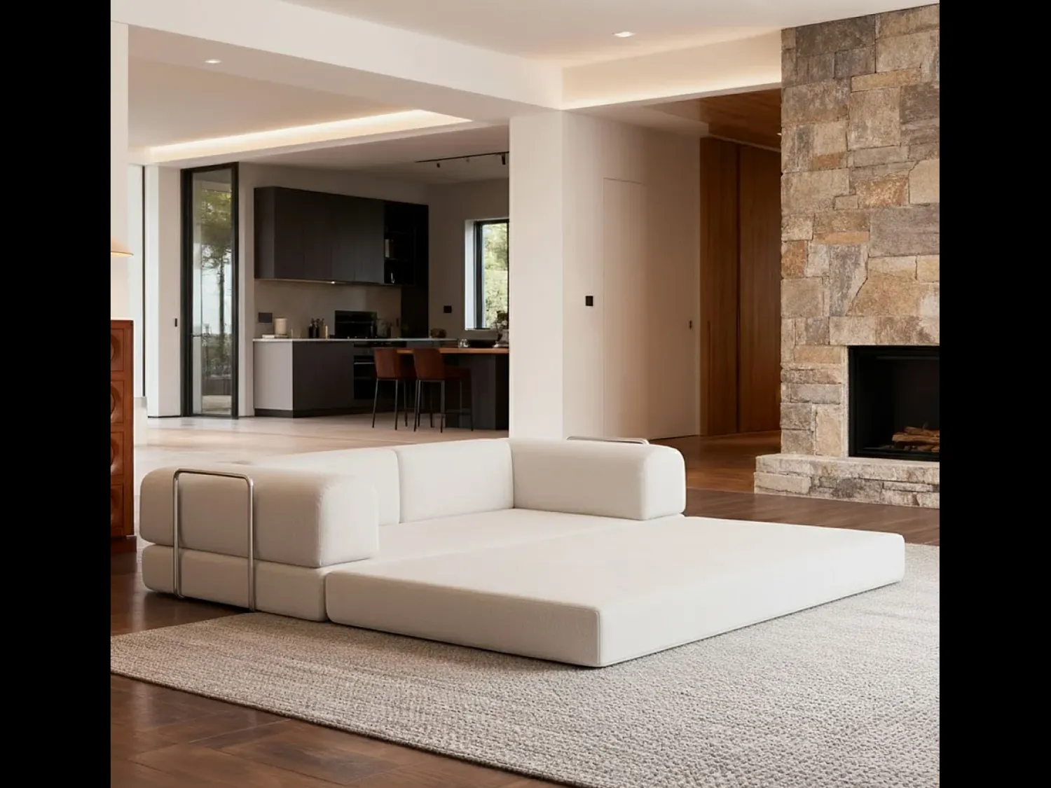 Sale Sofá-cama Kaia - branco/sálvia Branco sujo