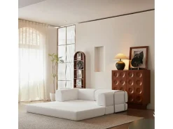 Sale Sofá-cama Kaia - branco/sálvia Branco sujo