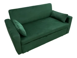 Sofá*Happy Garden Sofá-cama MATT de 2 lugares em veludo Verde
