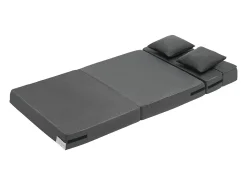 Sofá-cama Moderno, SucceBuy Sofá-cama Dobrável 3 em 1 com 2 Almofadas Twin -escuro^ Sofá