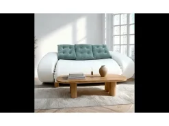 Best Sofá-cama Okoa 2 lugares - branco e sálvia Branco sujo